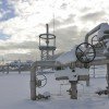 natural gas pipeline in winter
