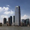 Goldman Sachs Tower in Jersey City, New Jersey on June 1st, 2013. Completed in 2004 the 42-story tower is the tallest building in New Jersey