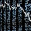 Stock Market - Arrow Graph Going Down on Blue Display