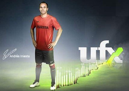 UFX.com Andres Iniesta