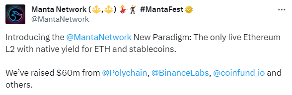 Manta Network Twitter