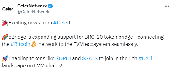 Celer Network cBridge BRC-20