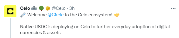 Celo Tweet