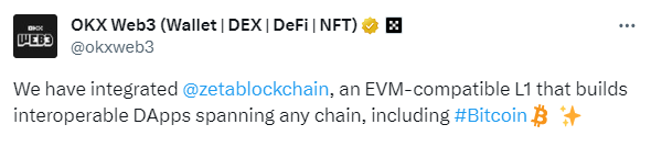 OKX Wallet Zetachain