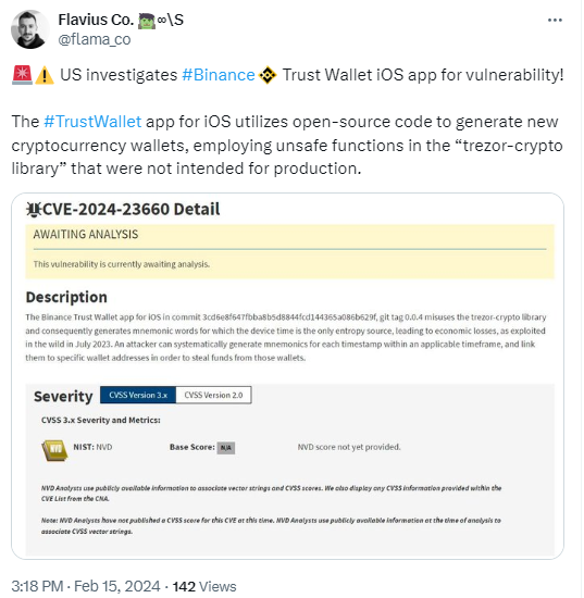 Trust Wallet probe