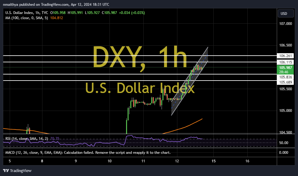 US Dollar Index Rallies to New 2024 Highs of About 106.11