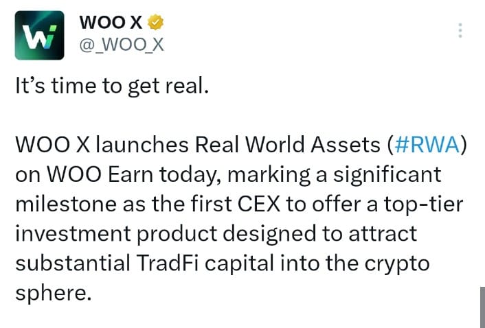 WOO X introduces RWA