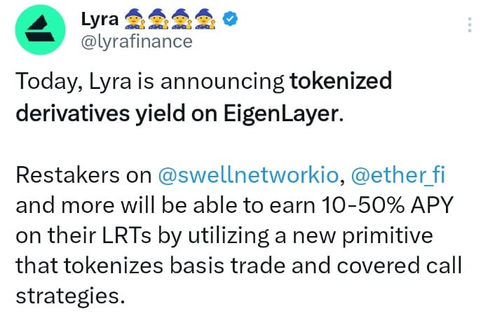 Lyra finance announcement
