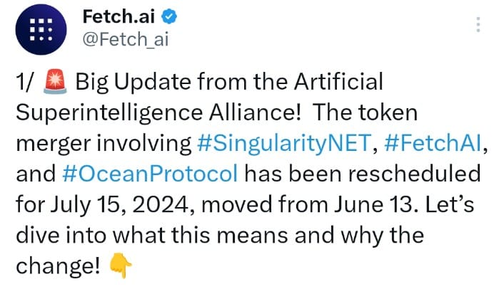 ASI token new launch date