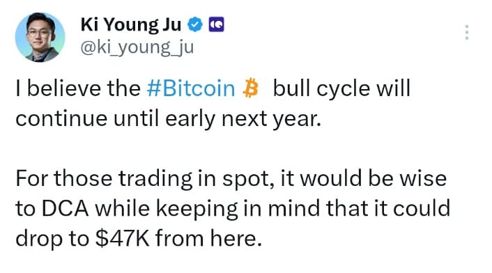 Bitcoin Correction to $47k