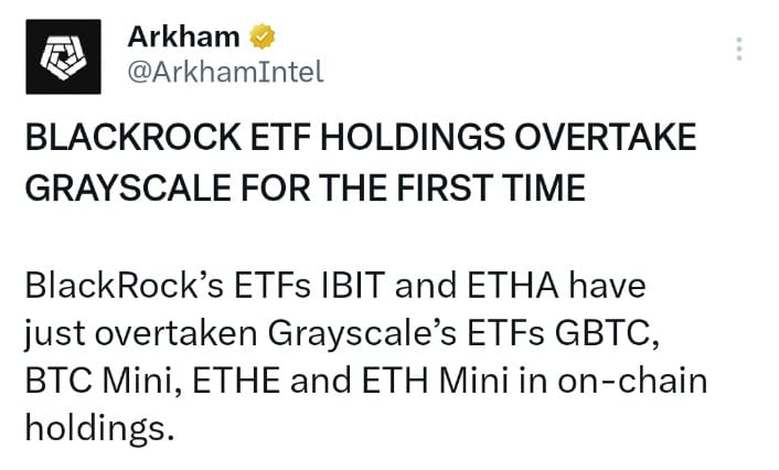 Blackrock overtakes Grayscale