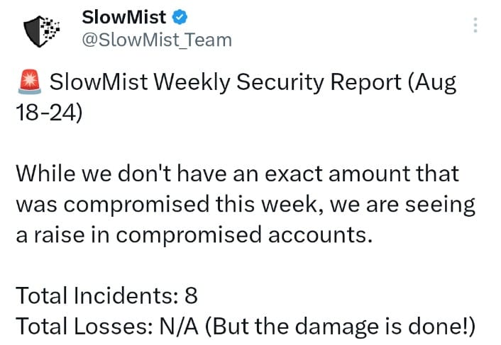 Crypto Industry Faces 8 Major Security Incidents in A Week