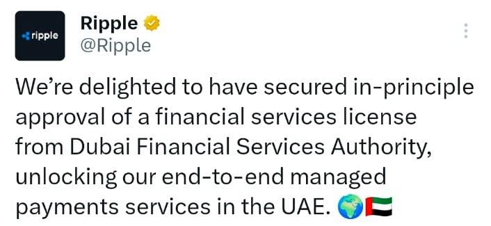 Ripple Secures In-Principle Authorization from Dubai's DFSA