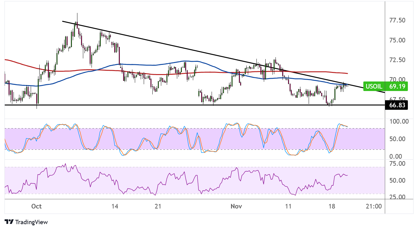 WTI Crude Oil Price Analysis for November 20, 2024