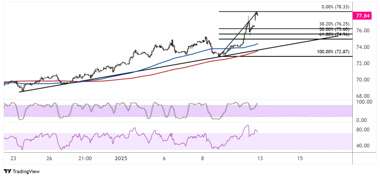 WTI Crude Oil Price Analysis for January 13, 2025
