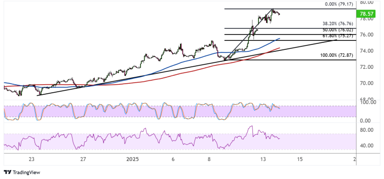 WTI Crude Oil Price Analysis for January 14, 2025