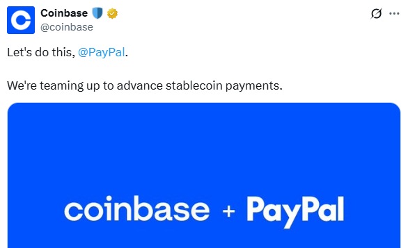 Coinbase x PayPal