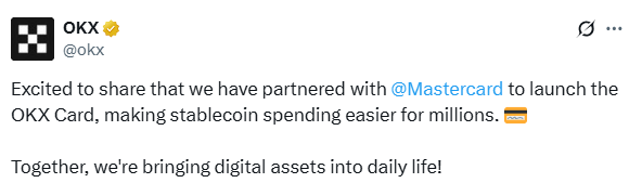 OKX Card Mastercard