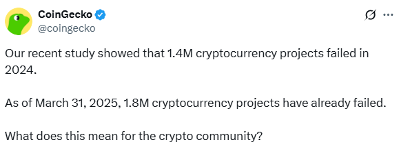 Failed crypto projects