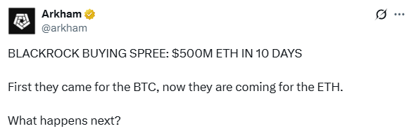 BlackRock Buys Ethereum