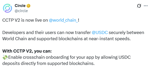Circle USDC Worldchain