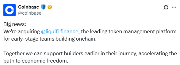 Coinbase owns Liquifi