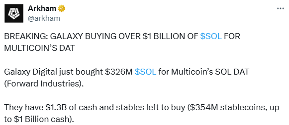 Galaxy Digital $SOL
