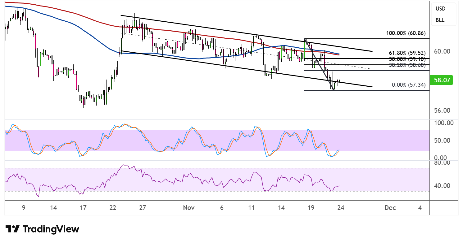 WTI Crude Oil Price Analysis for November 24, 2025